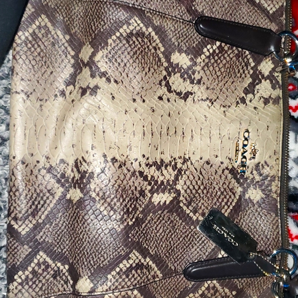 Authentic Snakeskin coach purse